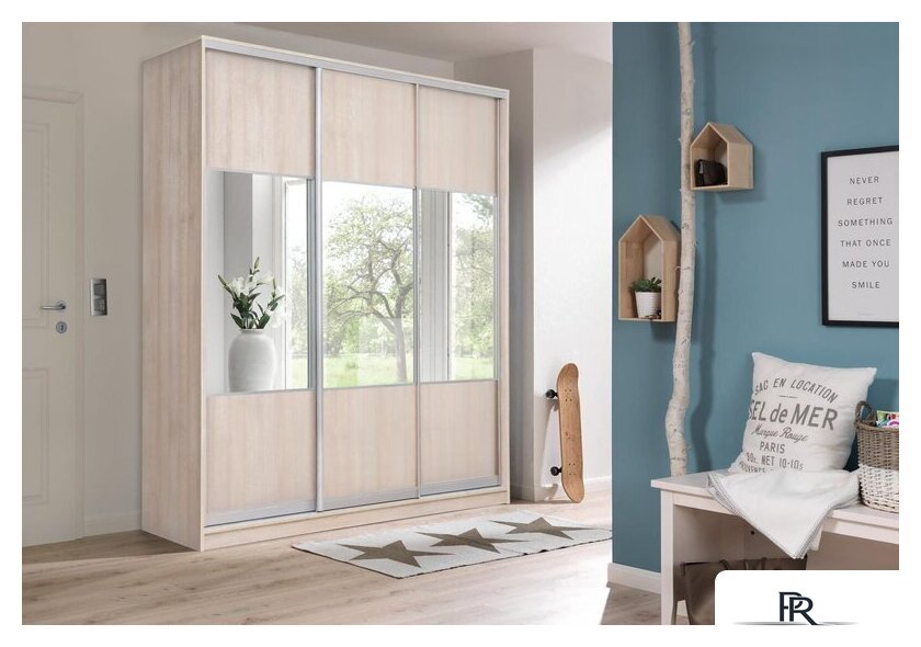 Шкаф распашной Рэйгрупп 176 TTX Elgon РГ-03.03 (дуб торонто/ хром) - Изображение №5 — Интернет-магазин ПроЗаказ