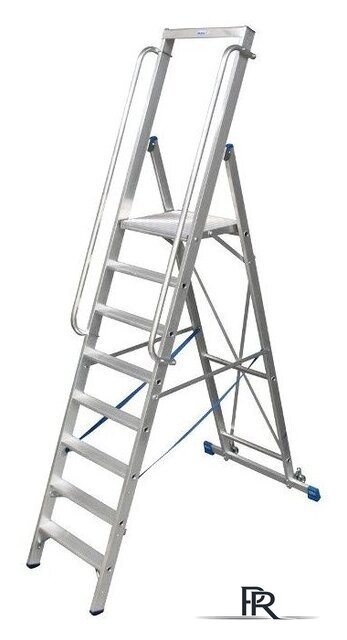 Лестница-стремянка Krause Stabilo с поручнем 14 ступеней - Изображение №1 — Интернет-магазин ПроЗаказ