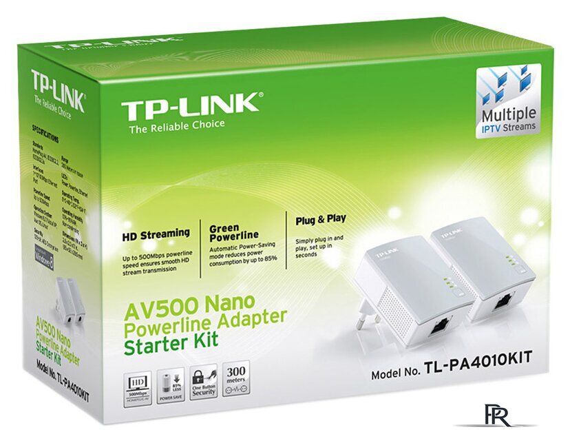 Комплект powerline-адаптеров TP-Link TL-PA4010KIT - Изображение №6 — Интернет-магазин ПроЗаказ