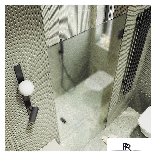 Душевая дверь MaybahGlass 195x70.5 MGD-519-6 (сатин стекло/черный) - Изображение №5 — Интернет-магазин ПроЗаказ