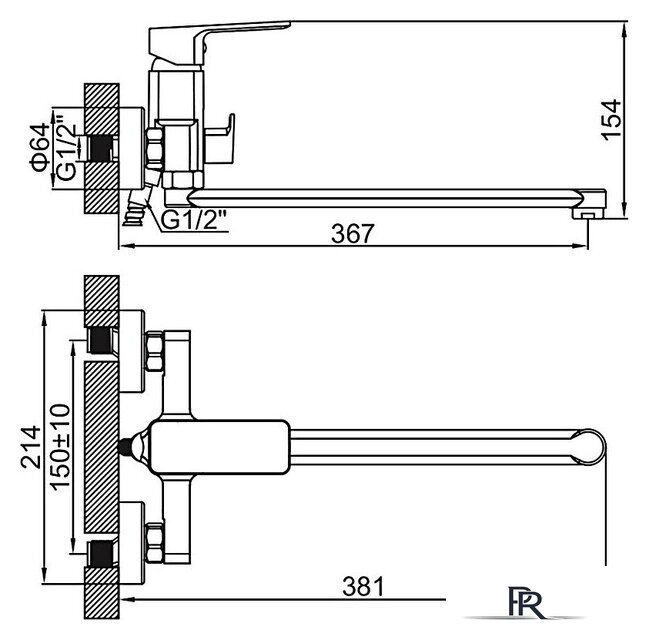 Смеситель Ledeme L2280 - Изображение №2 — Интернет-магазин ПроЗаказ