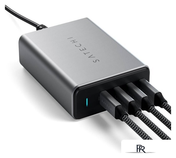 Сетевое зарядное Satechi 165W USB-C 4-Port PD GaN Charger ST-UC165GM-EU - Изображение №3 — Интернет-магазин ПроЗаказ