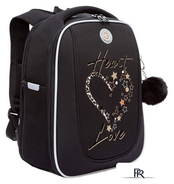 Школьный рюкзак Grizzly RAf-592-3 (черный) - Изображение №1 — Интернет-магазин ПроЗаказ