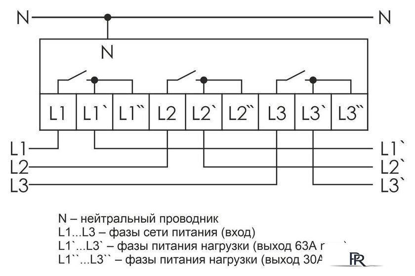 Реле напряжения Евроавтоматика F&F CP-723 EA04.009.015 - Изображение №2 — Интернет-магазин ПроЗаказ