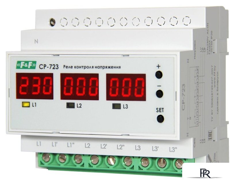 Реле напряжения Евроавтоматика F&F CP-723 EA04.009.015 - Изображение №1 — Интернет-магазин ПроЗаказ