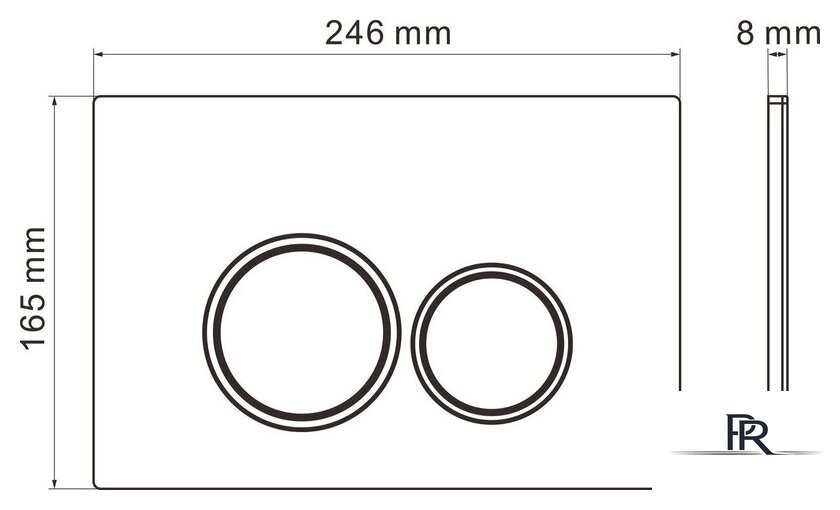 Унитаз подвесной Roxen Royal Matt в комплекте с инсталляцией StounFix Dual Fresh 6 в 1 968245 (кнопка: хром глянцевый) - Изображение №13 — Интернет-магазин ПроЗаказ
