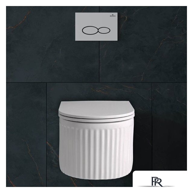 Унитаз подвесной Roxen Royal Matt в комплекте с инсталляцией StounFix Dual Fresh 6 в 1 968245 (кнопка: хром глянцевый) - Изображение №10 — Интернет-магазин ПроЗаказ