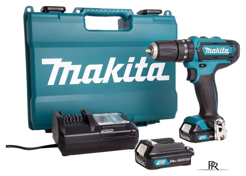 Ударная дрель-шуруповерт Makita HP332DWAE (с 2-мя АКБ, кейс) - Изображение №1 — Интернет-магазин ПроЗаказ