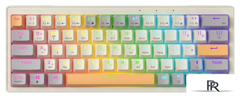 Клавиатура JEGG ZA63 Pro Beige Gray Yellow (TNT Yellow) - Изображение №1 — Интернет-магазин ПроЗаказ