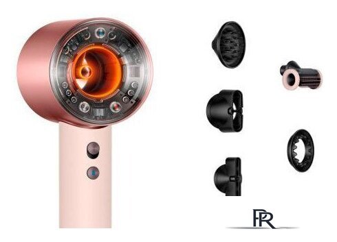Фен Dyson HD16 Supersonic Nural Straight+Wavy (без кейса, с переходником на евровилку, керамический розовый/розовое золото) - Изображение №2 — Интернет-магазин ПроЗаказ