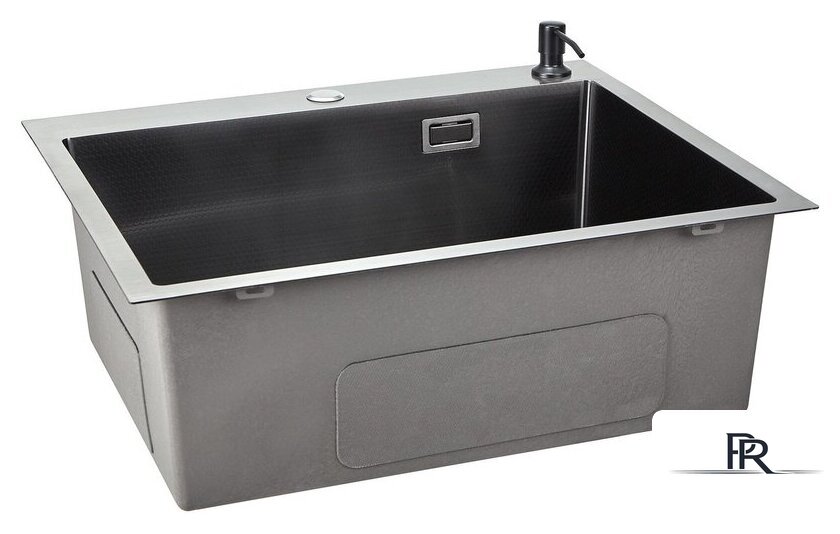Кухонная мойка Stellar Decor S6550NB-D (нано черный) - Изображение №2 — Интернет-магазин ПроЗаказ