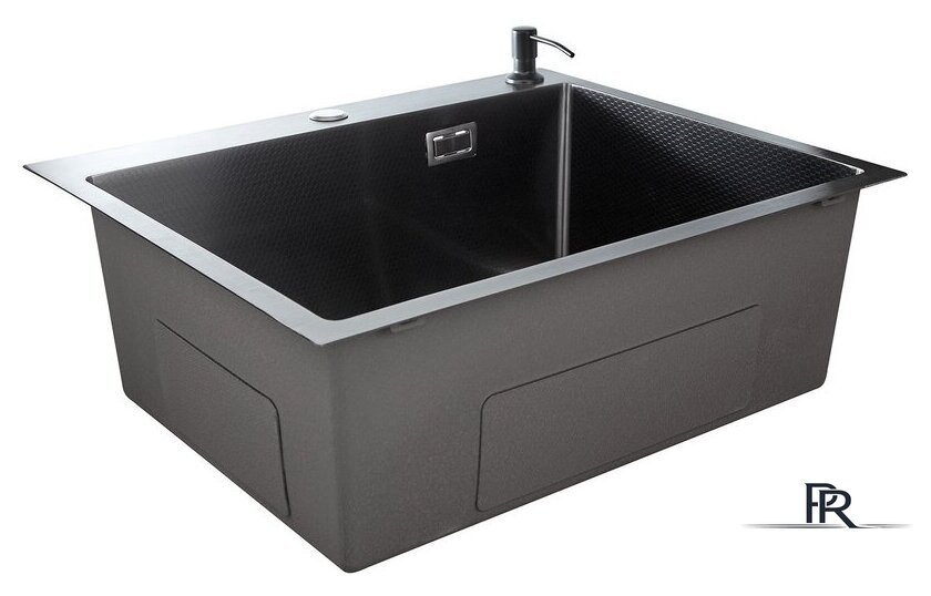 Кухонная мойка Stellar Decor S6550NB-D (нано черный) - Изображение №4 — Интернет-магазин ПроЗаказ