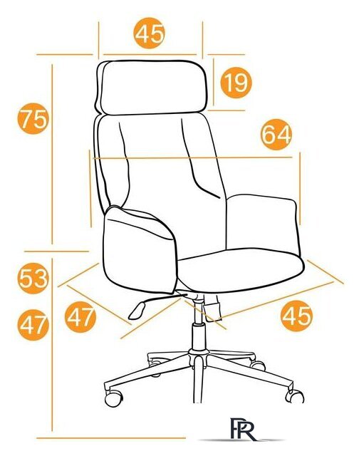 Офисное кресло TetChair Charm (флок, синий) - Изображение №12 — Интернет-магазин ПроЗаказ