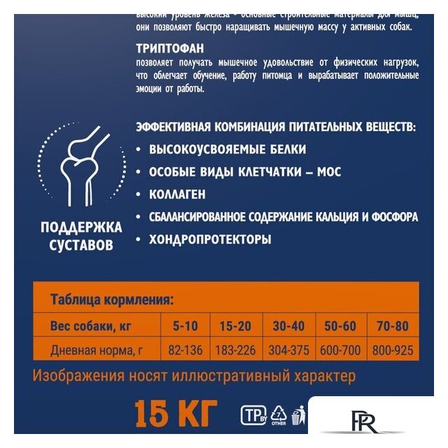 Сухой корм для собак Brit Premium Dog Adult Sport 5000 с курицей 15 кг - Изображение №8 — Интернет-магазин ПроЗаказ