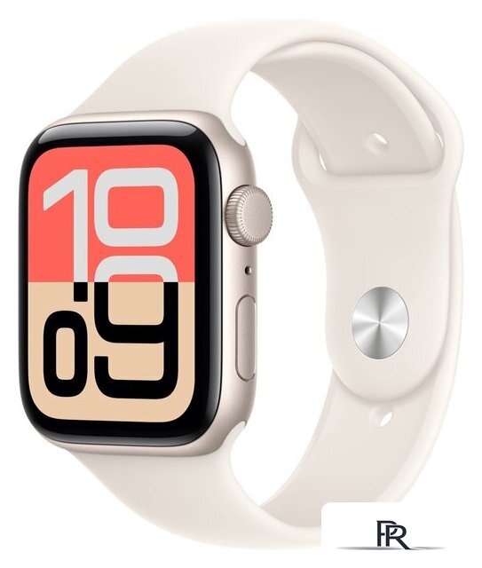 Умные часы Apple Watch SE 3 44 мм (алюминиевый корпус, звездный свет/звездный свет, спортивный силиконовый ремешок S/M) - Изображение №1 — Интернет-магазин ПроЗаказ