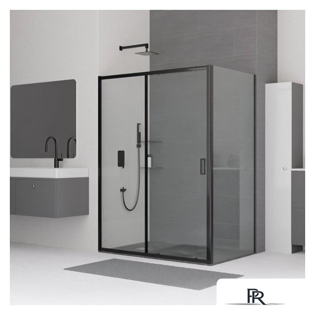Душевой уголок RGW CL-48B (CL-14B + Z-050-1B) 32094891-014 110x90 (черный/прозрачное стекло) - Изображение №1 — Интернет-магазин ПроЗаказ