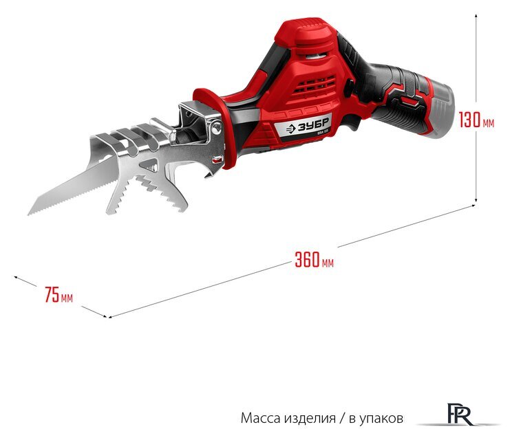Сабельная пила Зубр Мастер СПЛ-125 (без АКБ) - Изображение №2 — Интернет-магазин ПроЗаказ