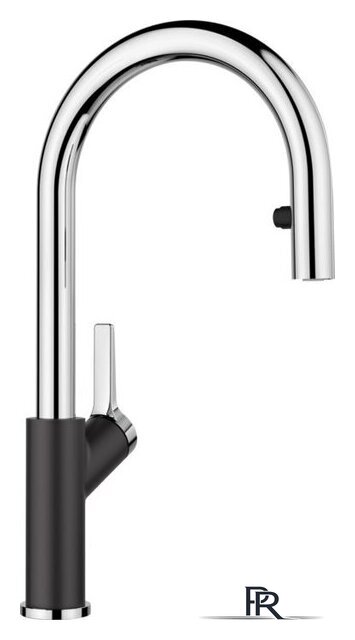 Смеситель Blanco Carena-S 526172 (black/chrome) - Изображение №1 — Интернет-магазин ПроЗаказ