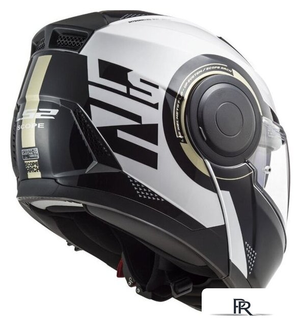 Мотошлем LS2 FF902 Scope Arch (S, белый/серый) - Изображение №10 — Интернет-магазин ПроЗаказ