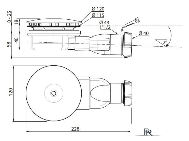 Сифон Radaway R400 - Изображение №2 — Интернет-магазин ПроЗаказ