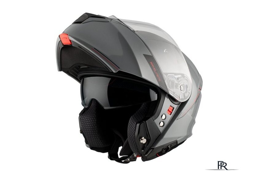 Мотошлем MT Helmets Genesis SV Solid A12 (L, серый глянцевый) - Изображение №2 — Интернет-магазин ПроЗаказ