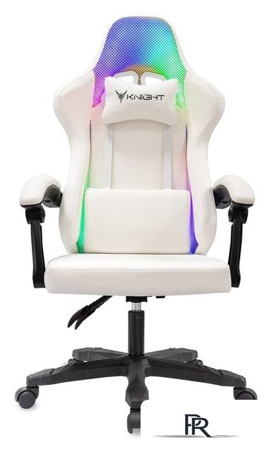 Игровое (геймерское) кресло Knight Wolf RGB (белый) - Изображение №2 — Интернет-магазин ПроЗаказ