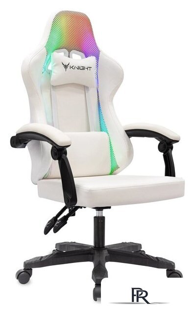 Игровое (геймерское) кресло Knight Wolf RGB (белый) - Изображение №1 — Интернет-магазин ПроЗаказ