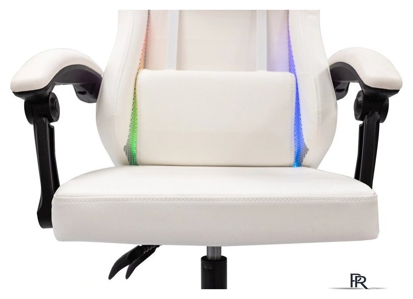 Игровое (геймерское) кресло Knight Wolf RGB (белый) - Изображение №10 — Интернет-магазин ПроЗаказ