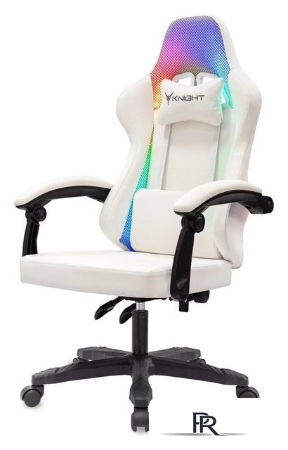 Игровое (геймерское) кресло Knight Wolf RGB (белый) - Изображение №3 — Интернет-магазин ПроЗаказ