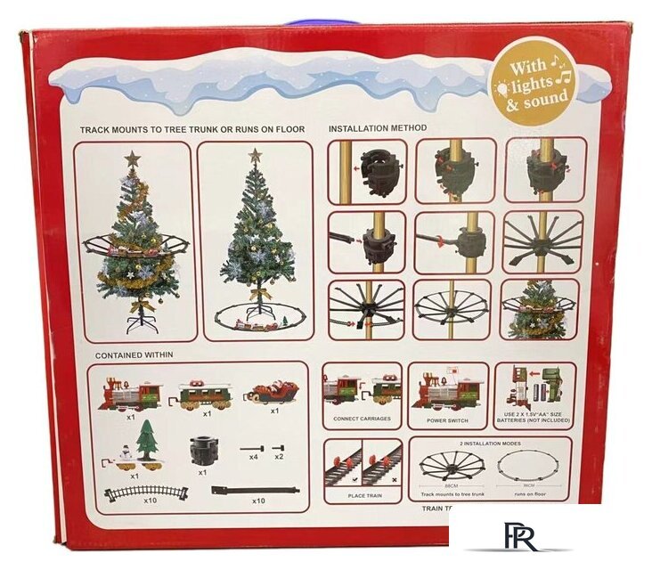 Набор железной дороги Labalu Рождественский поезд на елку 288 - Изображение №7 — Интернет-магазин ПроЗаказ