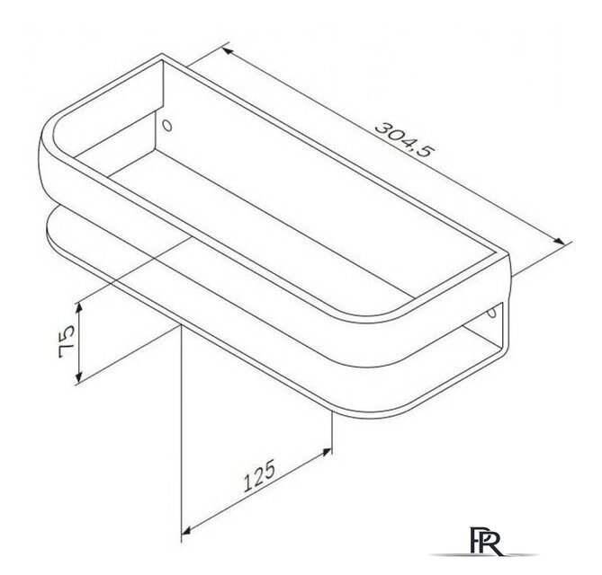  AM.PM Полка Sensation A3034800 - Изображение №3 — Интернет-магазин ПроЗаказ