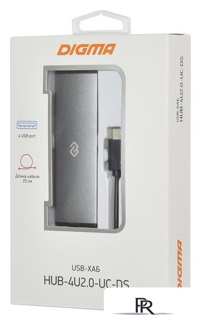 USB-хаб Digma HUB-4U2.0-UC-DS - Изображение №6 — Интернет-магазин ПроЗаказ