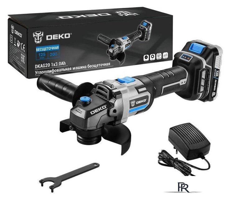 Угловая шлифмашина Deko DKAG20 (с 1-им АКБ) - Изображение №1 — Интернет-магазин ПроЗаказ