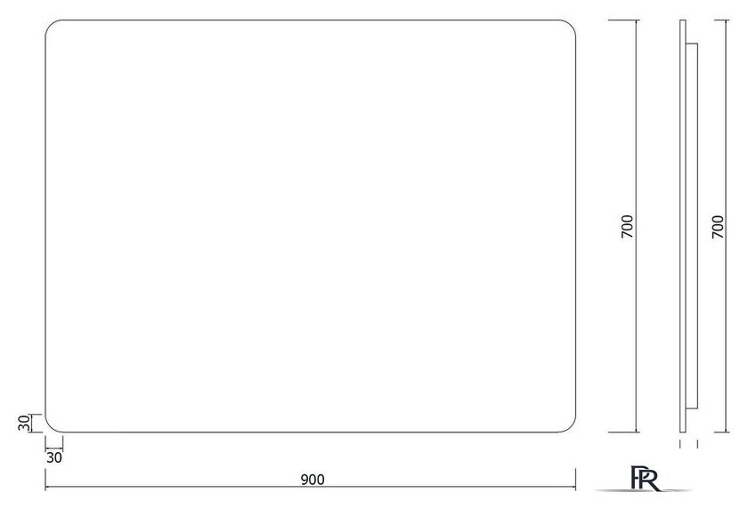  Roxen Зеркало Simon 510205-90GM 90x70 - Изображение №10 — Интернет-магазин ПроЗаказ