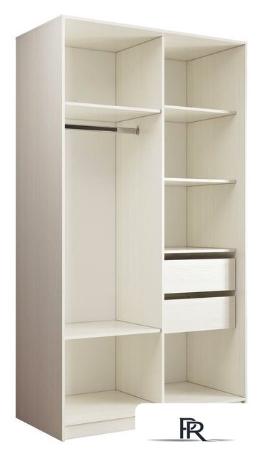 Шкаф-купе Евва 158 ВS.03 АЭП ШК.2 01 (бодега/хром) - Изображение №2 — Интернет-магазин ПроЗаказ