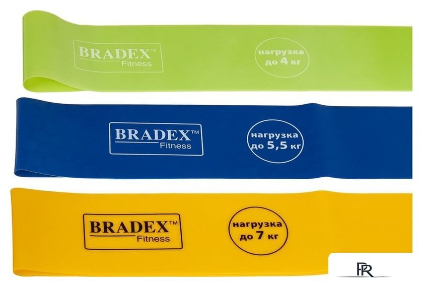 Набор фитнес резинок Bradex SF 0321 (3 шт, от 4 до 7 кг) - Изображение №2 — Интернет-магазин ПроЗаказ