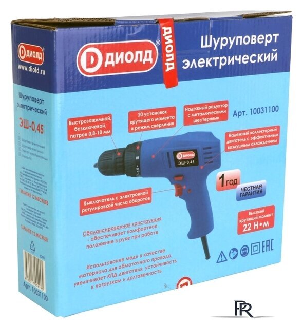 Дрель-шуруповерт ДИОЛД ЭШ-0.45 10031100 - Изображение №6 — Интернет-магазин ПроЗаказ