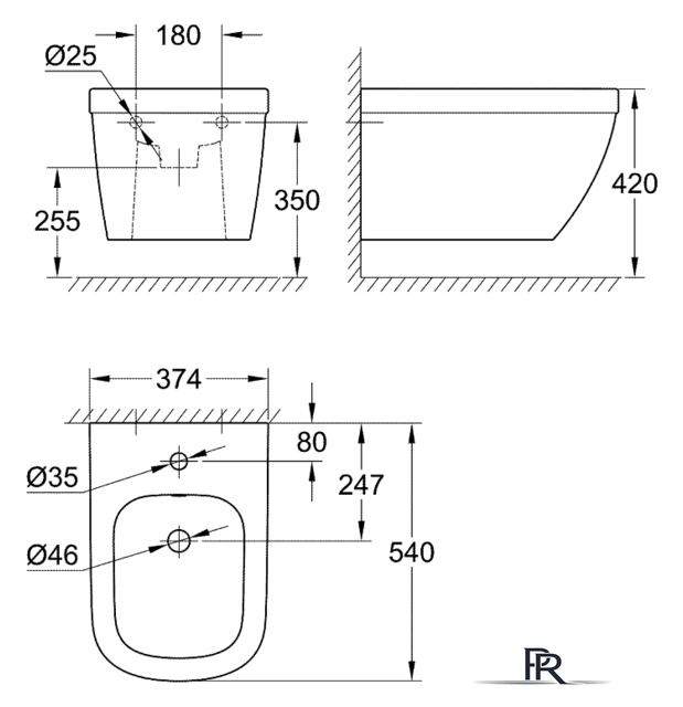 Биде Grohe Euro 39208000 - Изображение №2 — Интернет-магазин ПроЗаказ