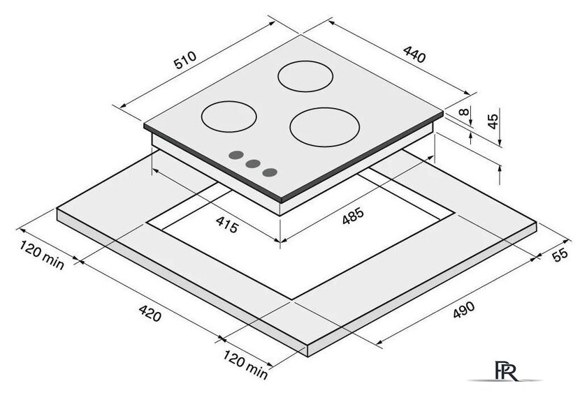 Варочная панель Krona Hagel 45 BL W - Изображение №10 — Интернет-магазин ПроЗаказ