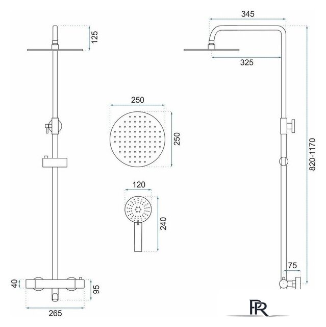 Душевая система  Rea Lungo white REA-P6608 - Изображение №11 — Интернет-магазин ПроЗаказ