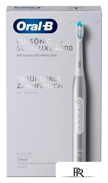 Электрическая зубная щетка Oral-B Pulsonic Slim Luxe 4000 (серебристый) - Изображение №1 — Интернет-магазин ПроЗаказ
