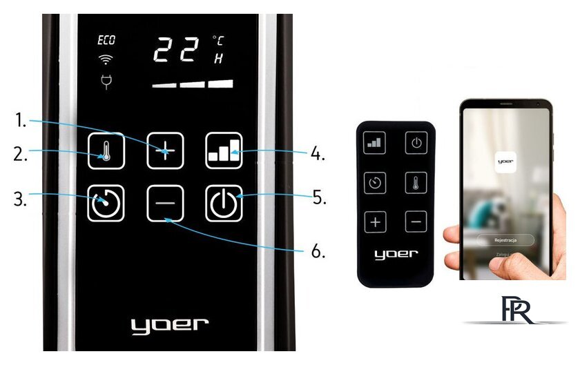 Масляный радиатор Yoer Inferno OFR1025BK - Изображение №3 — Интернет-магазин ПроЗаказ