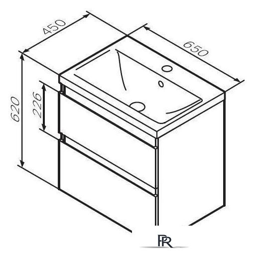  AM.PM Тумба под умывальник X-Joy M85AFHX0652WG - Изображение №8 — Интернет-магазин ПроЗаказ