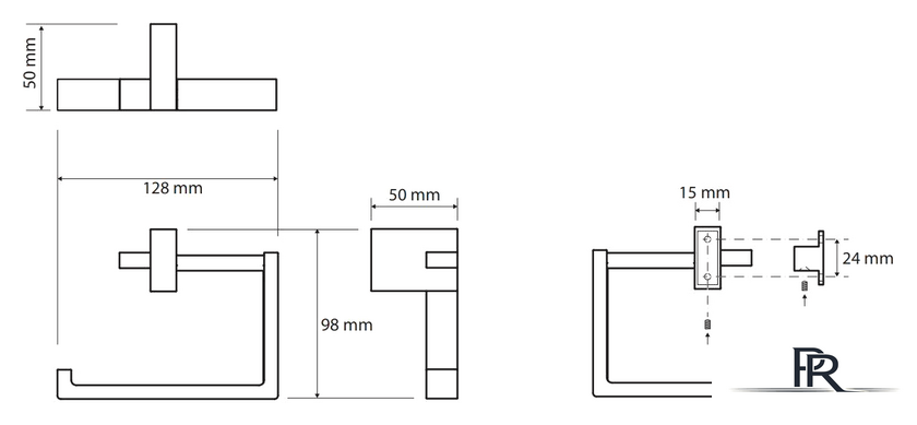 Держатель для туалетной бумаги Bemeta Gamma 145812022 - Изображение №2 — Интернет-магазин ПроЗаказ