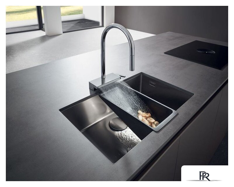 Смеситель Hansgrohe Aquno Select M81 73837800 (стальной) - Изображение №7 — Интернет-магазин ПроЗаказ