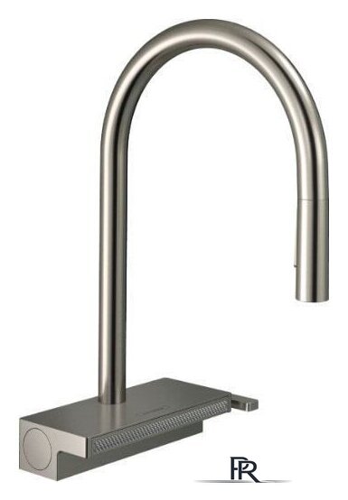 Смеситель Hansgrohe Aquno Select M81 73837800 (стальной) - Изображение №1 — Интернет-магазин ПроЗаказ