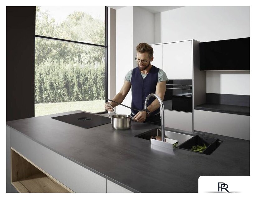 Смеситель Hansgrohe Aquno Select M81 73837800 (стальной) - Изображение №6 — Интернет-магазин ПроЗаказ