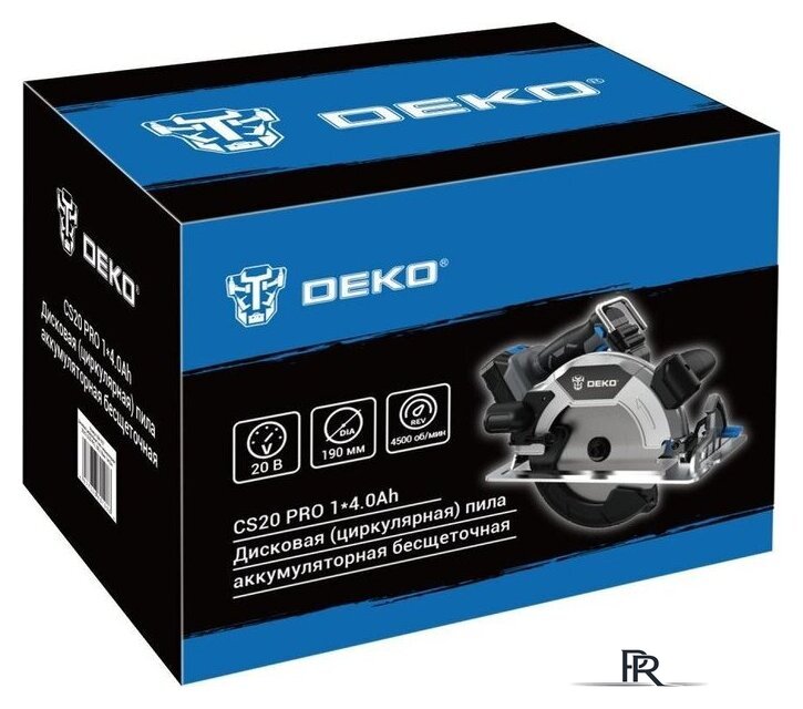 Дисковая (циркулярная) пила Deko CS20 PRO 084-1157 (с 1-им АКБ) - Изображение №5 — Интернет-магазин ПроЗаказ