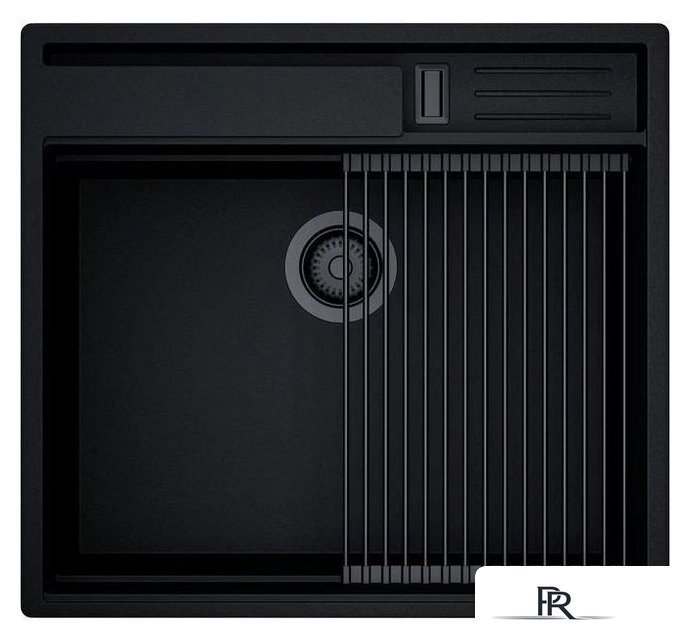 Кухонная мойка Globalo Silvano 60.1 Black/BL Mat - Изображение №5 — Интернет-магазин ПроЗаказ