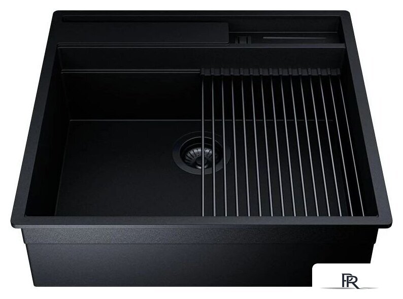 Кухонная мойка Globalo Silvano 60.1 Black/BL Mat - Изображение №8 — Интернет-магазин ПроЗаказ